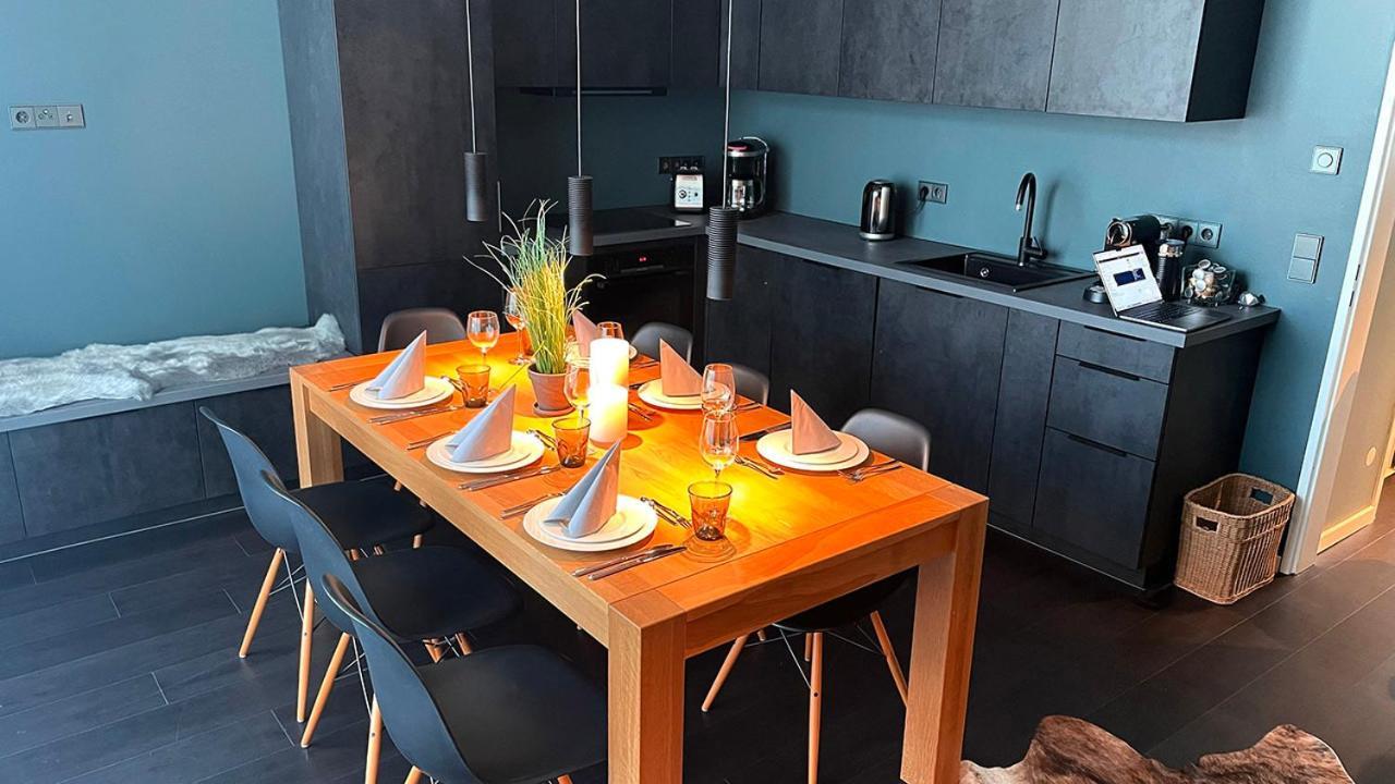 Inkblue-Apartment Heidenau  Bagian luar foto